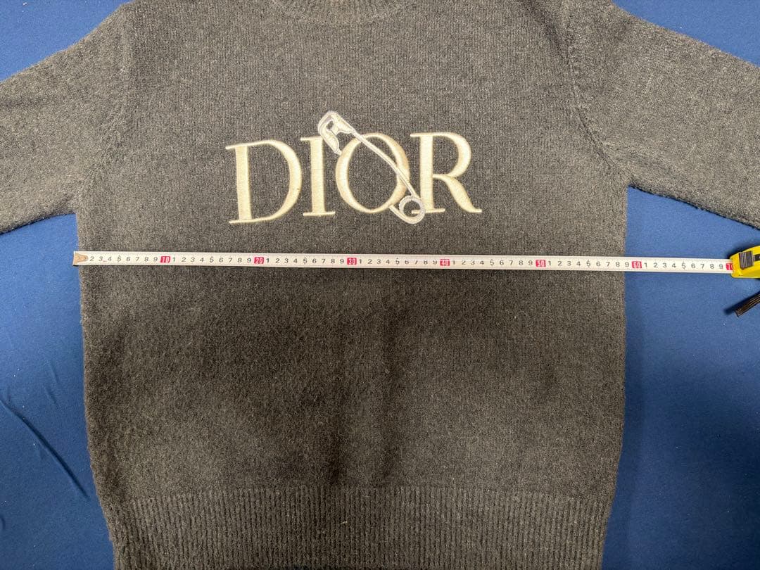 Dior グレー ロゴセーター Mサイズ