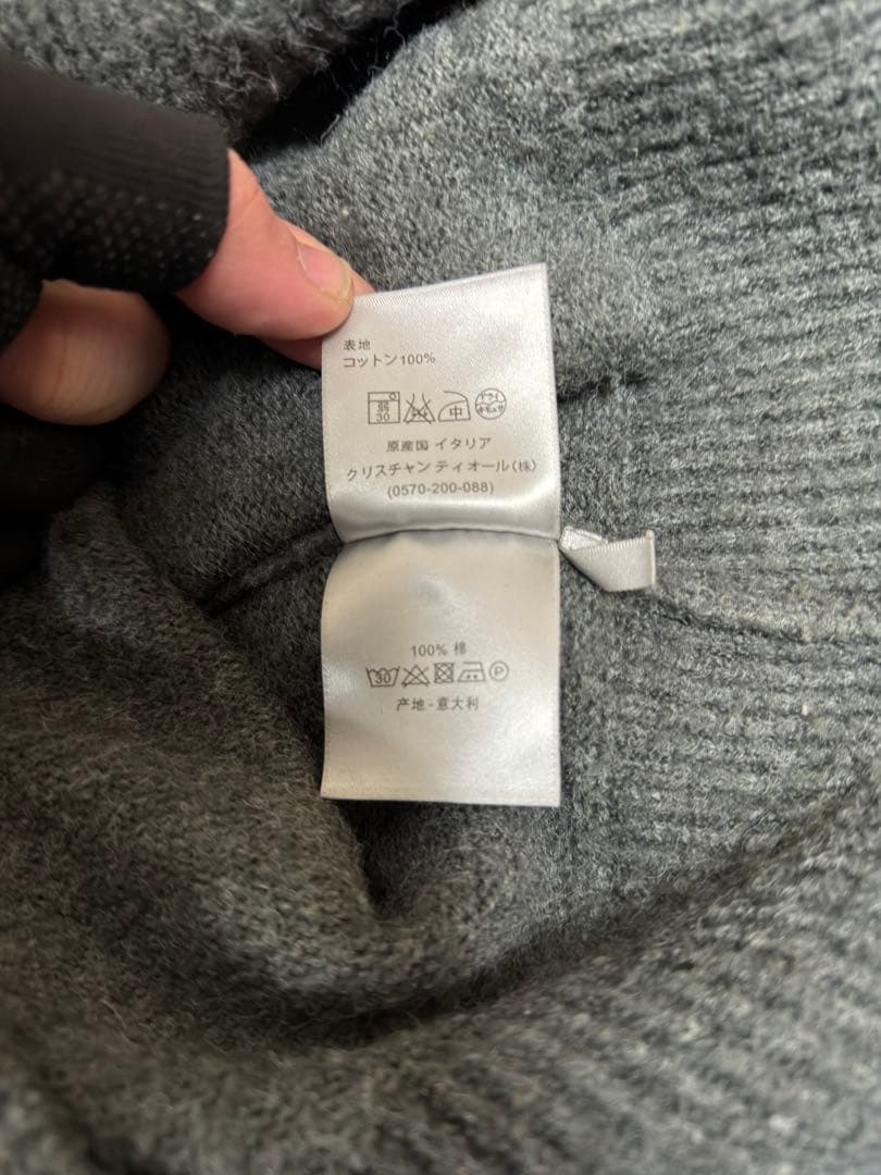Dior グレー ロゴセーター Mサイズ