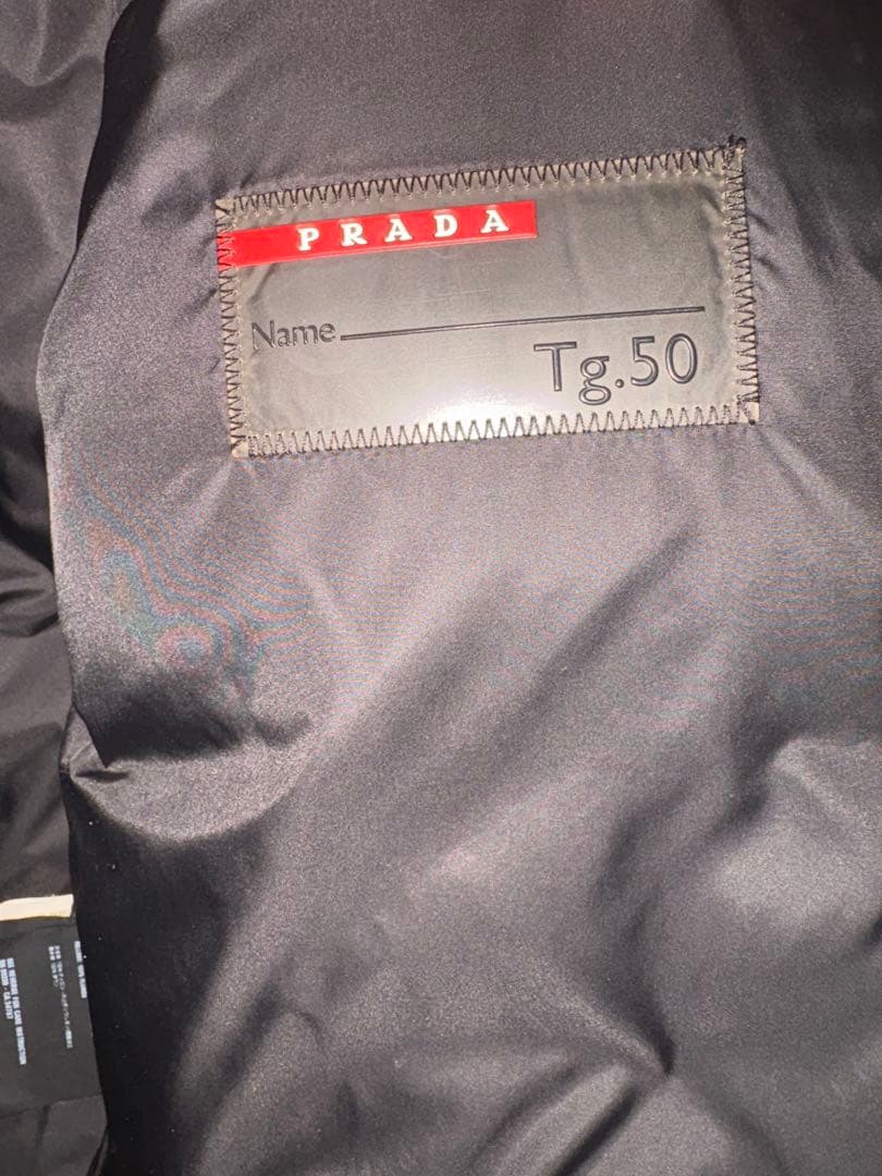 PRADA プラダスポーツ ダウンジャケット 三角プレート ロゴ サイズ50