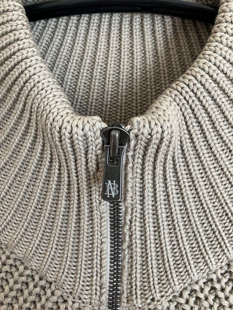 バトナーBATONER ジップアップ ニットセーター