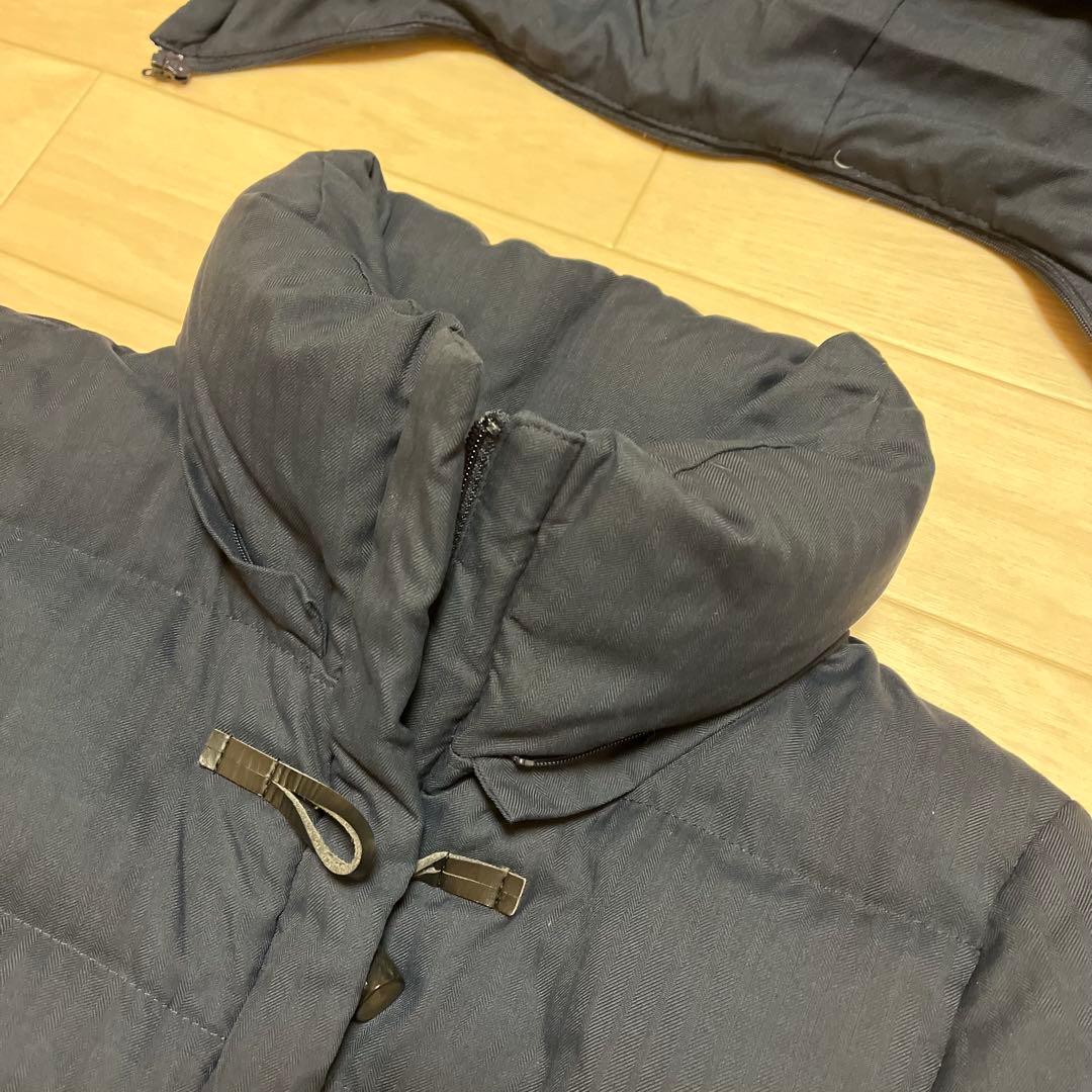 【23区】近年モデル　ダッフルダウンコート　2way ネイビー　38