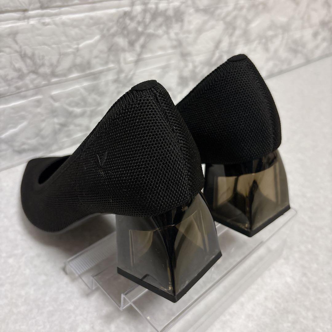 ⭐️美品⭐️VIVAIA ポインテッドトゥ チャンキーヒール パンプス 23㎝