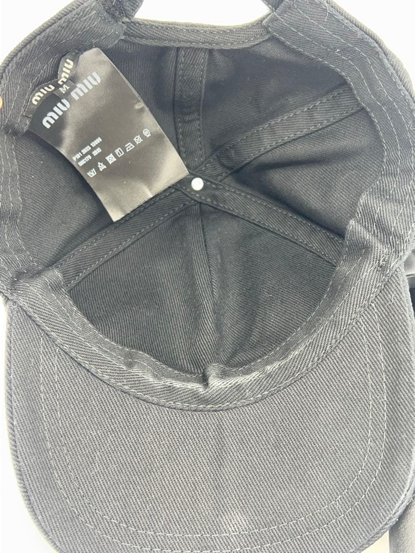 miumiu ベースボールキャップ サイズM ブラック系