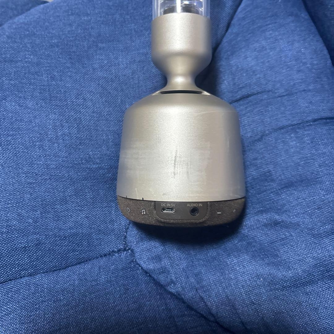 ワイヤレススピーカー ガラスチューブ シルバー