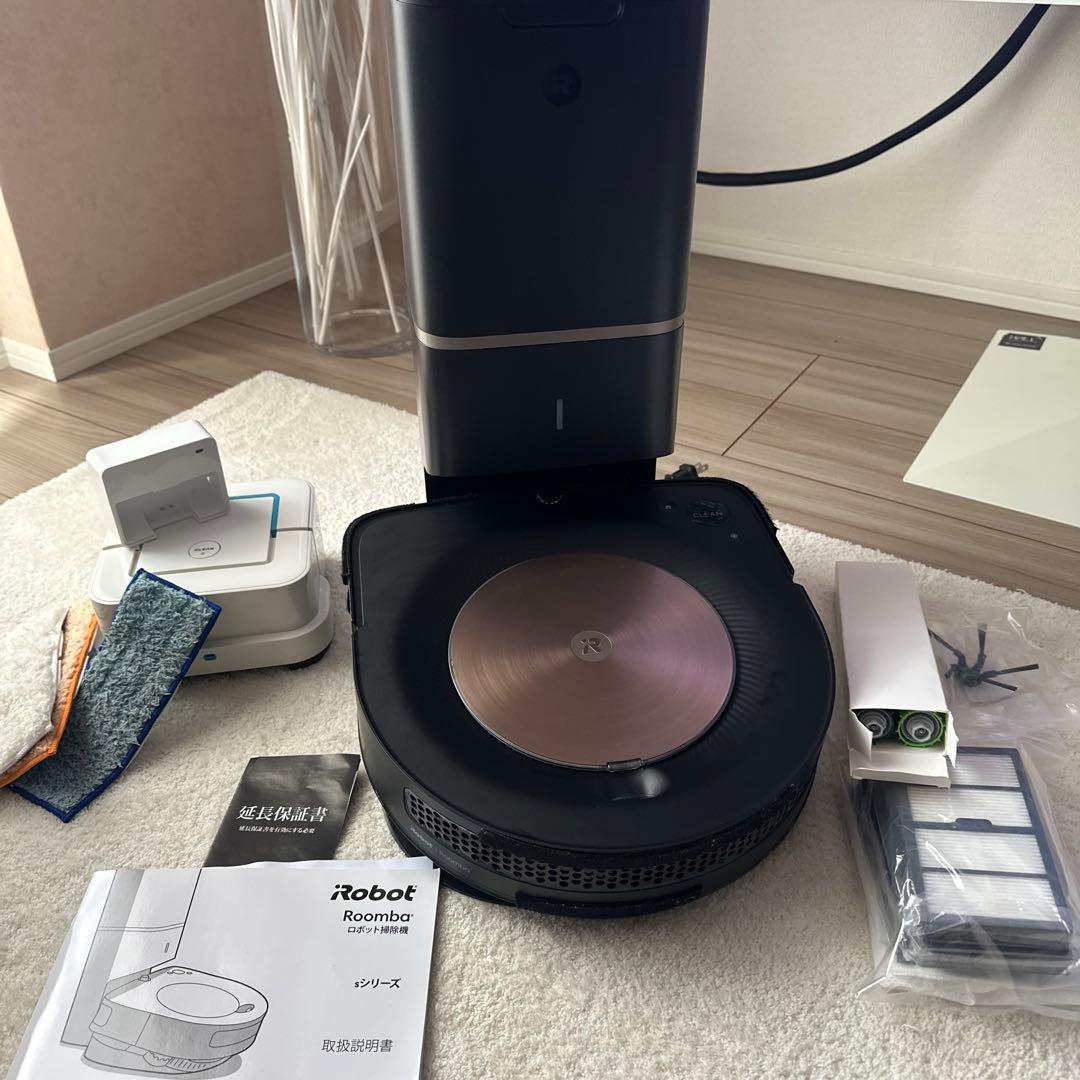 ルンバs9プラスロボット掃除機 本体と付属品とブラーバジェットと付属品