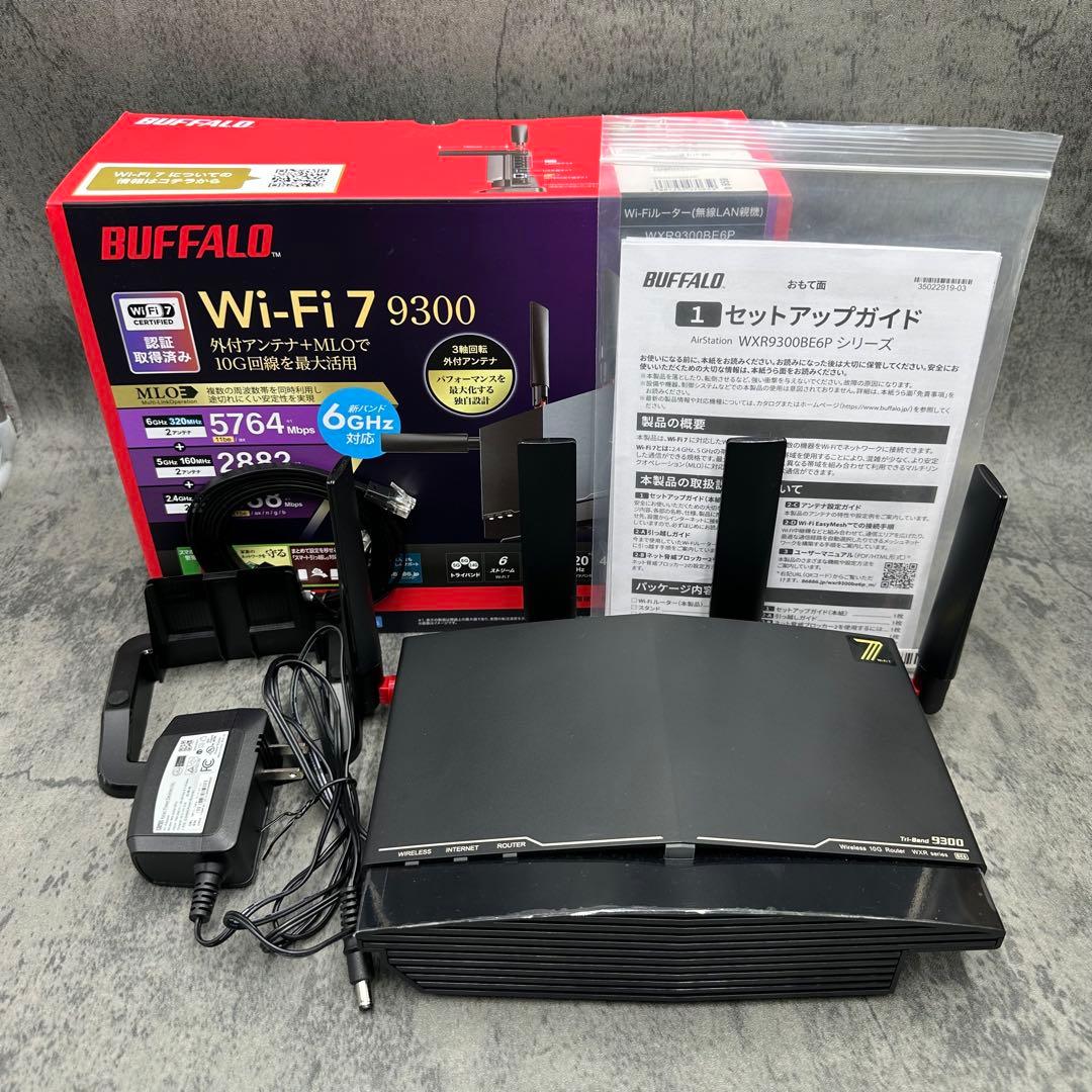 BUFFALO Wi-Fi7対応ルーター WXR9300BE6P