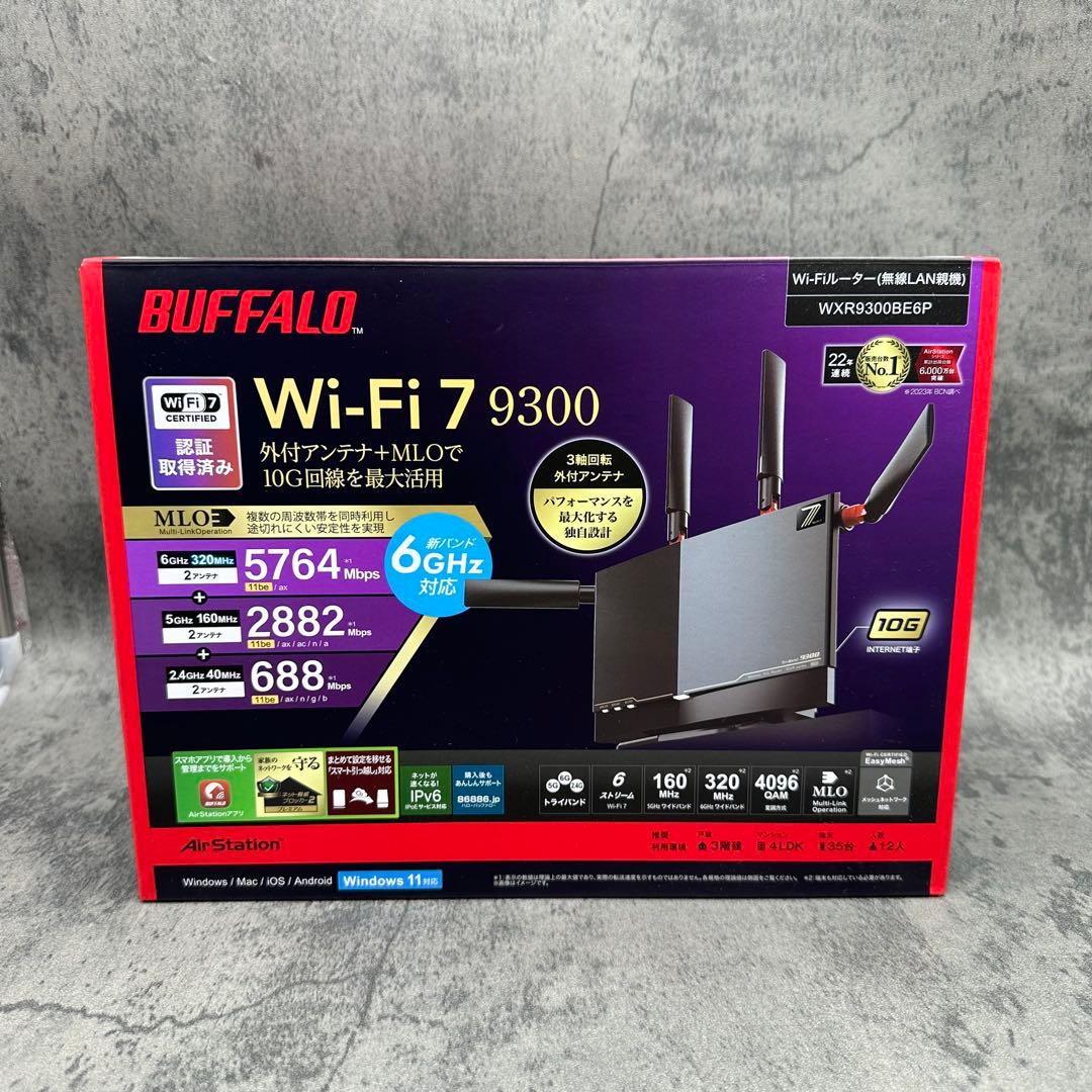 BUFFALO Wi-Fi7対応ルーター WXR9300BE6P