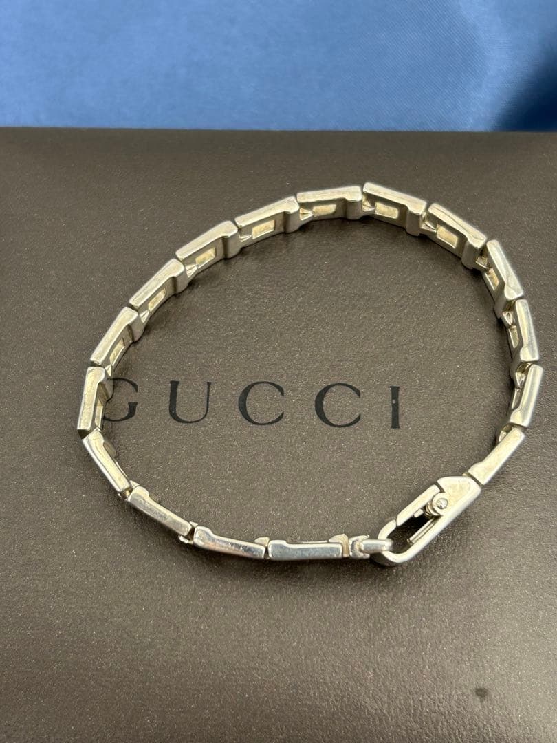 GUCCI グッチ Gロゴ ブレスレット SV925 アクセサリー　箱付　18