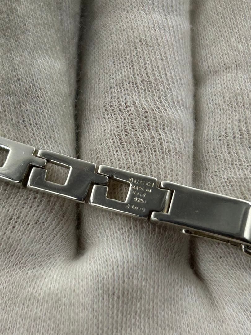 GUCCI グッチ Gロゴ ブレスレット SV925 アクセサリー　箱付　18