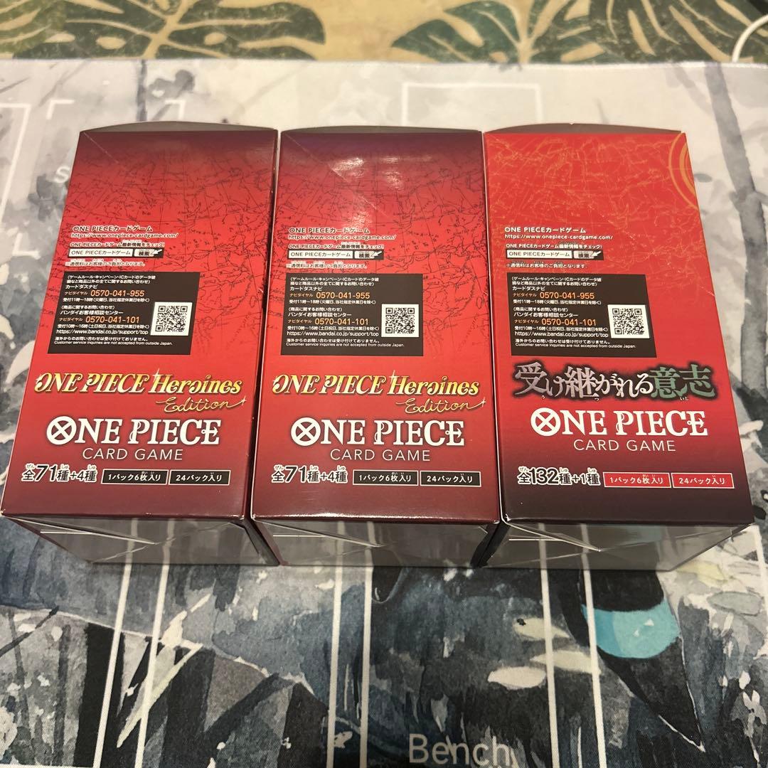 ワンピースカード ヒロインズ2BOX 受け継がれる意志1BOX テープ付き未開封