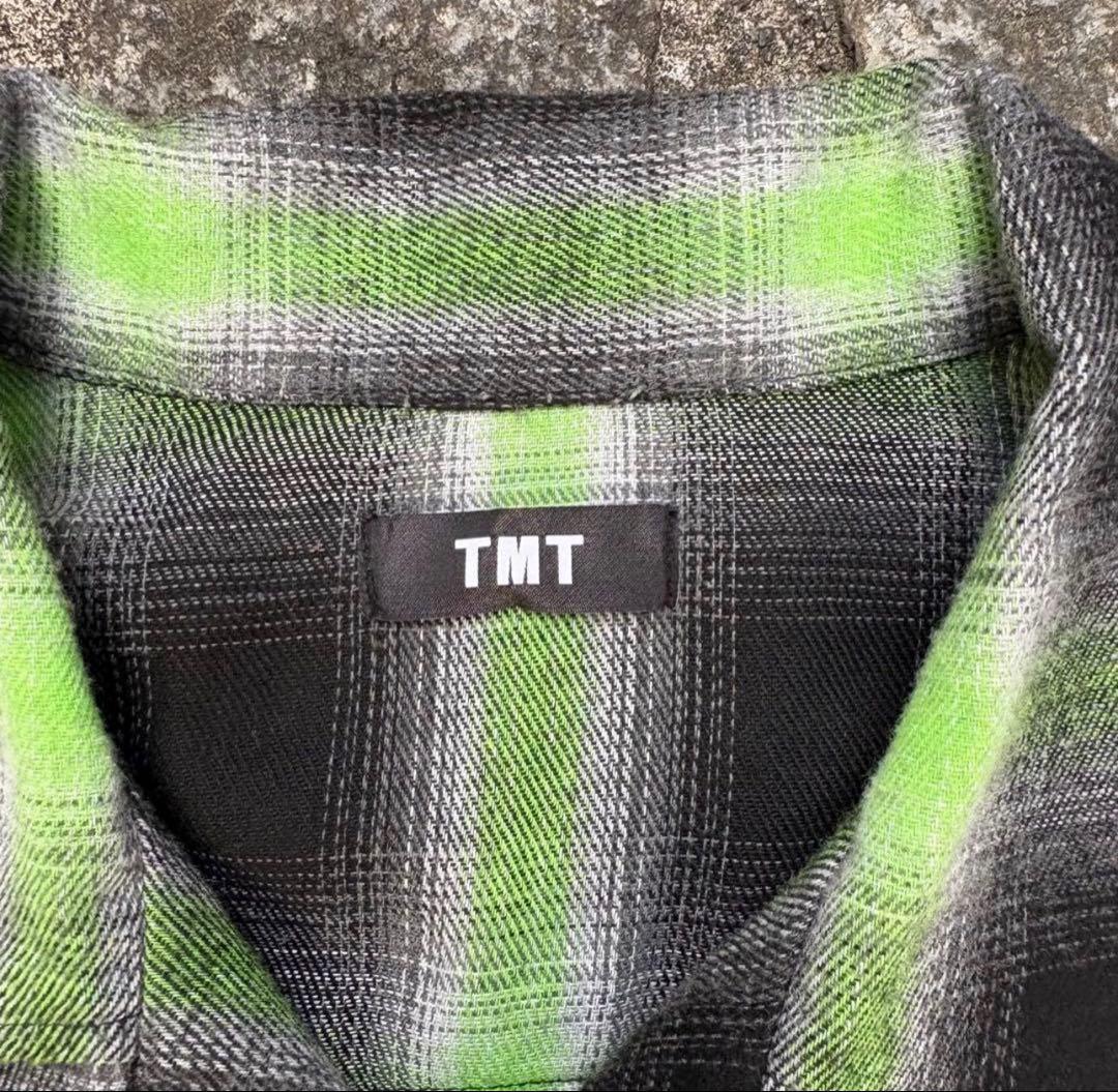 ◆TMT オンブレ シャドーチェック ネルシャツ L 試着のみ 美品◆