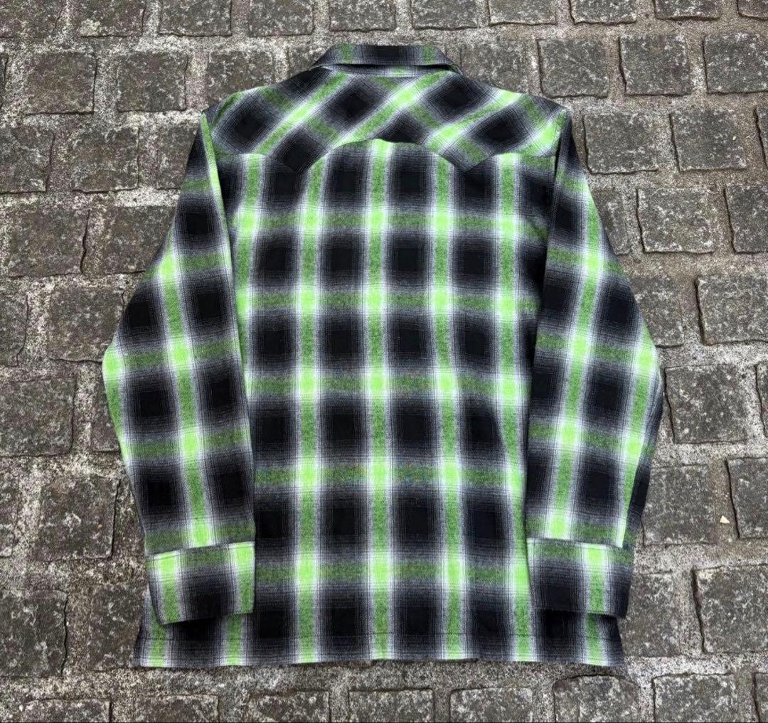 ◆TMT オンブレ シャドーチェック ネルシャツ L 試着のみ 美品◆