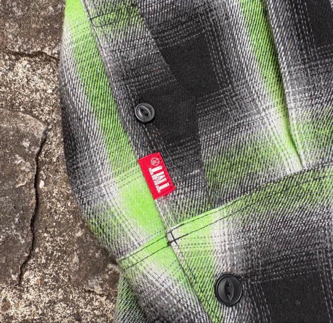 ◆TMT オンブレ シャドーチェック ネルシャツ L 試着のみ 美品◆