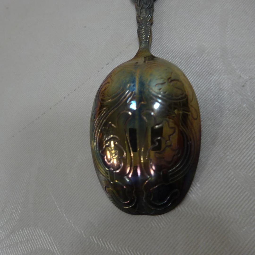 スターリングシルバーアノインティングスプーン1937 Coronation