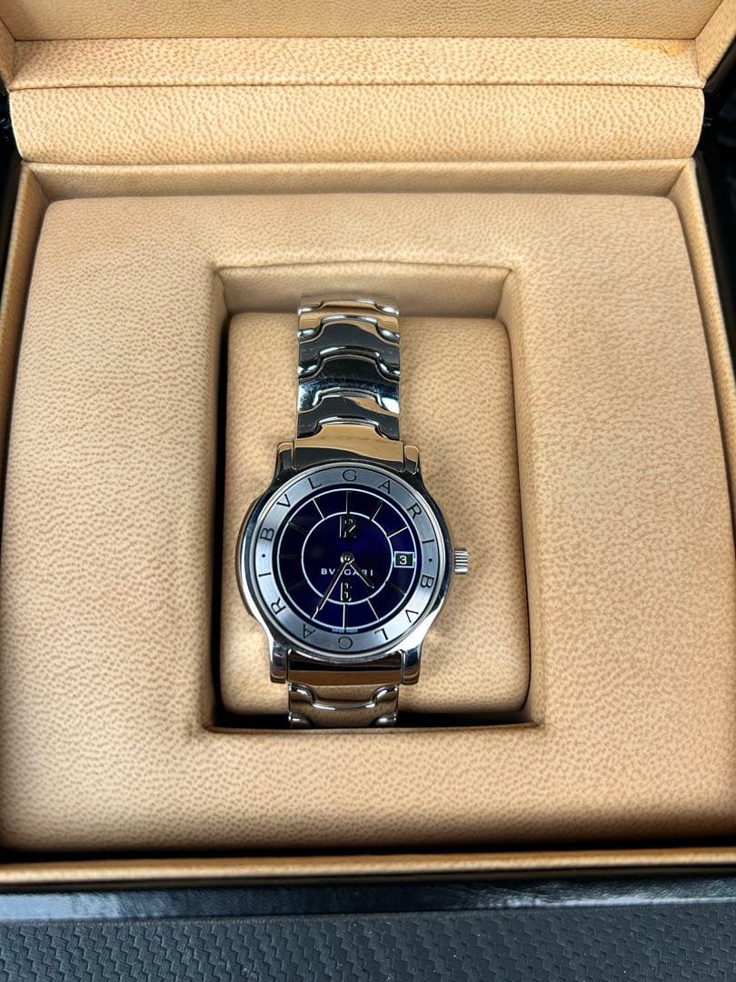 BVLGARI ソロテンポST35S 中古美品　オーバーホール電池交換済　可動品