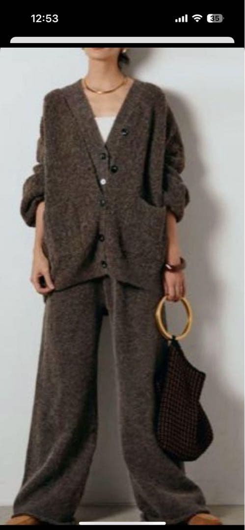 1月30日までESICA 3ピースフロントボタンニットSETUP