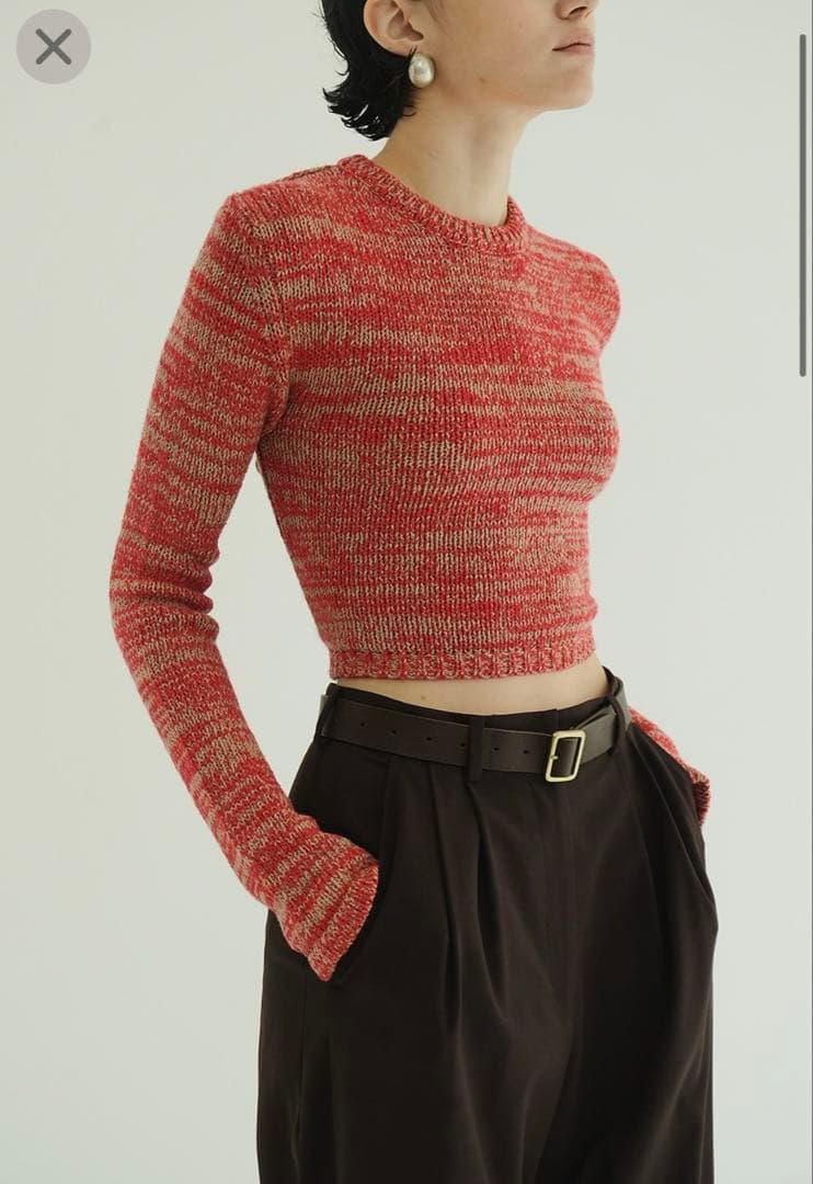 新品タグ付き　CLANE COTTON SHORT KNIT TOPS