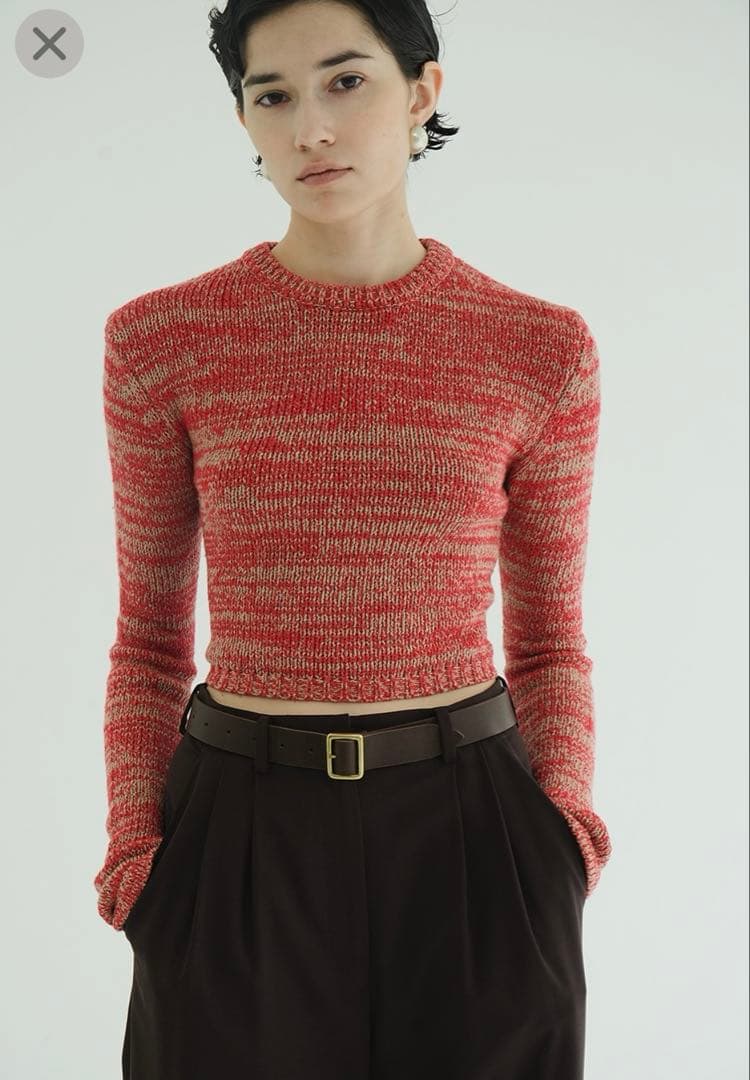 新品タグ付き　CLANE COTTON SHORT KNIT TOPS