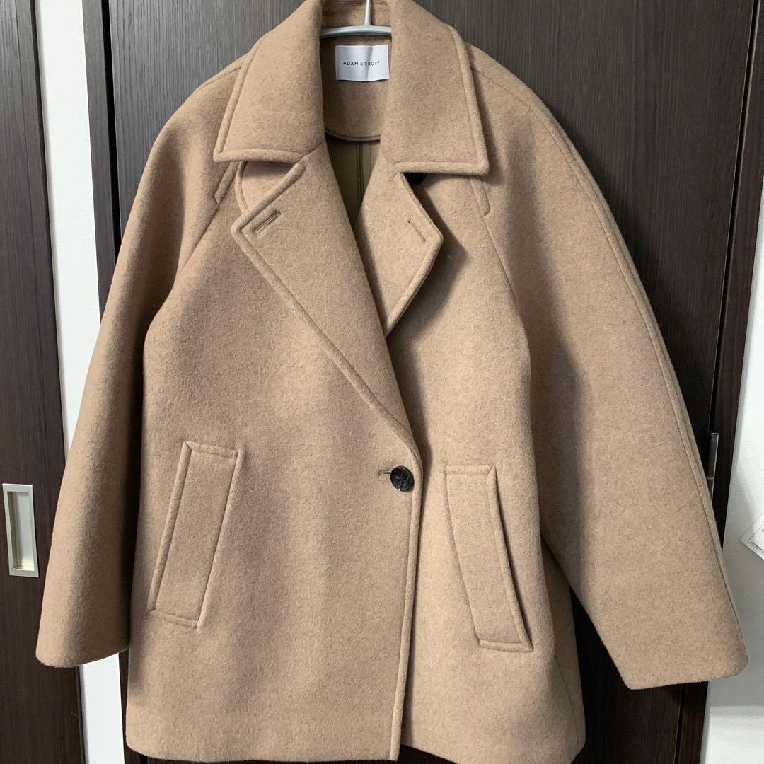 ADAM ET ROPE' ウールボンディングミドルコート