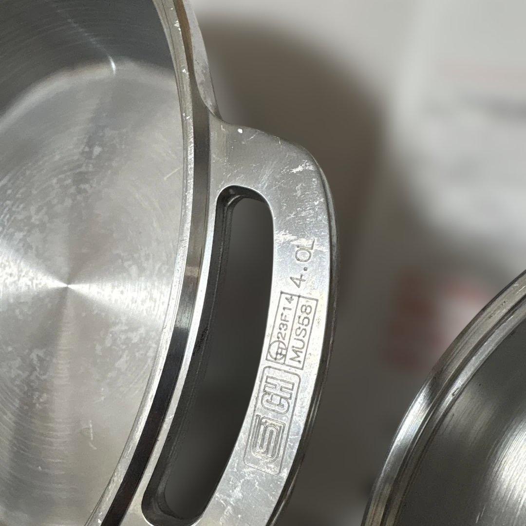 HALムスイ 無水鍋 24センチお手入れセット付き