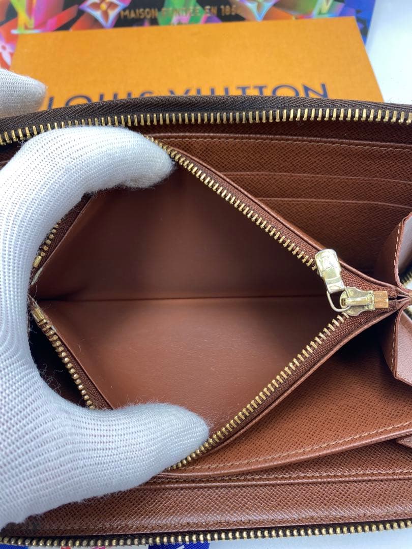 ルイヴィトン モノグラム ジッピーウォレット 長財布 ブラウンMI2173