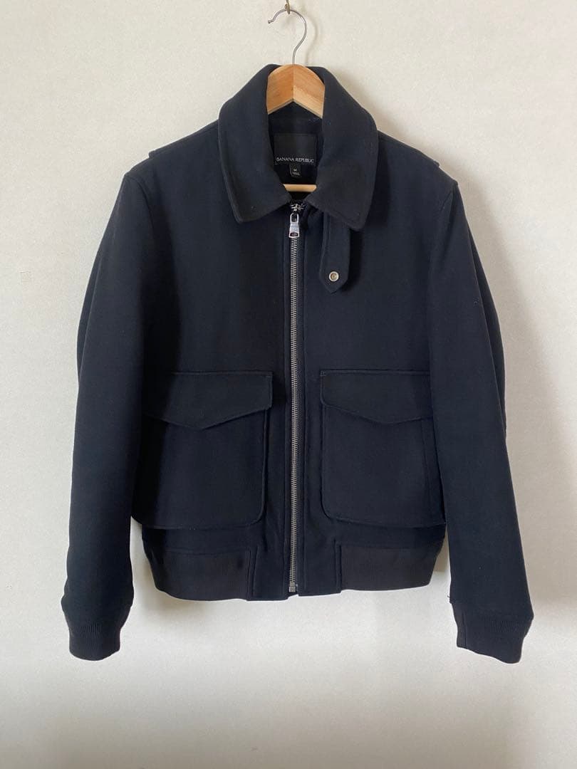 BANANA REPUBLIC バナナリパブリック　メルトンウール　ブルゾン　M