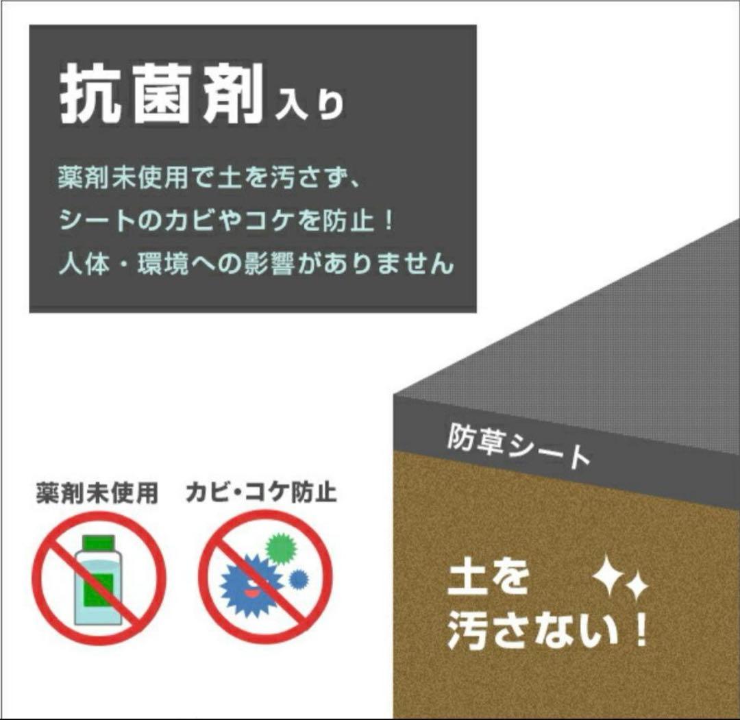 防草シート 高密度・抗菌剤入り1.2m×225m (耐久性4〜6年) 75m×3
