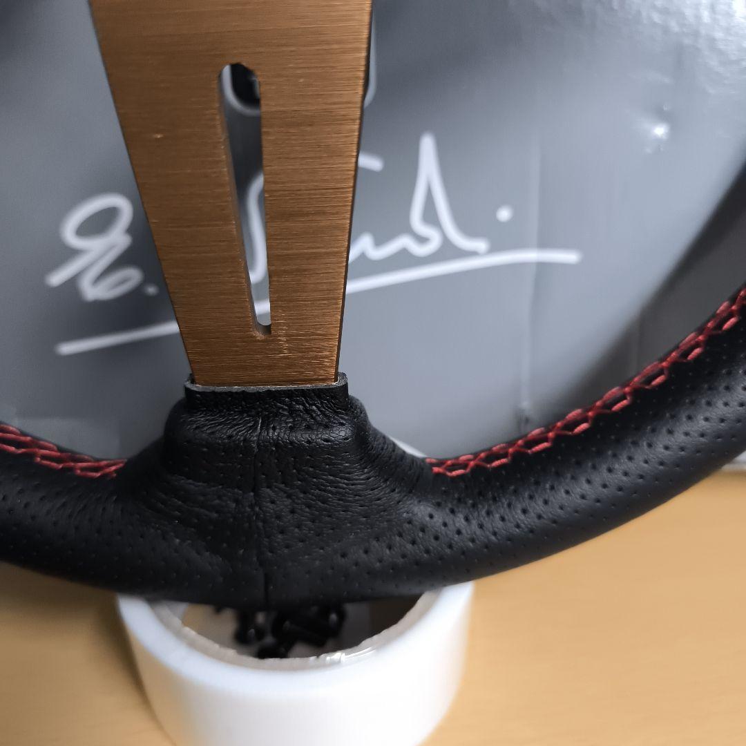 NARDIナルディタイプ　ステアリング ゴールド350mm 　ディープ75mm