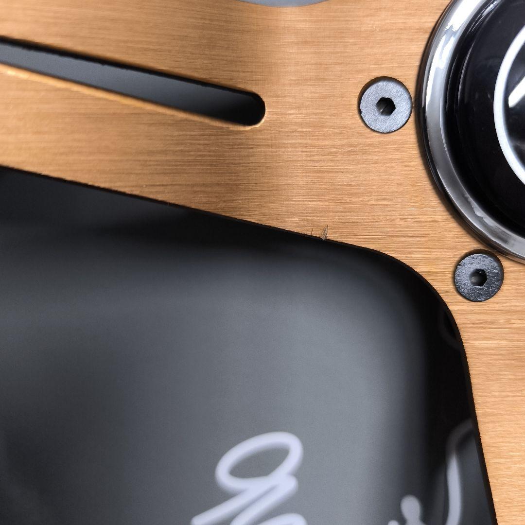 NARDIナルディタイプ　ステアリング ゴールド350mm 　ディープ75mm