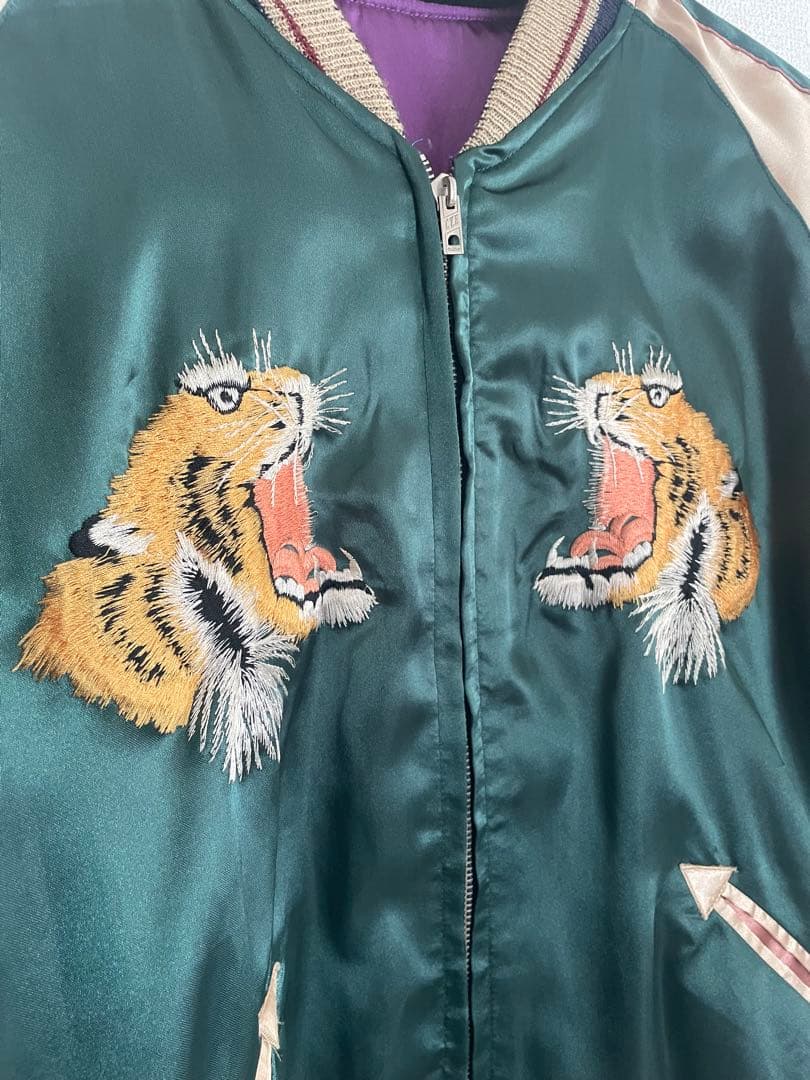 テーラー東洋　虎刺繍 スカジャン L
