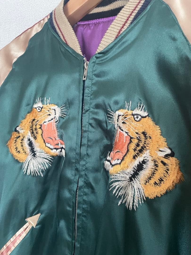テーラー東洋　虎刺繍 スカジャン L