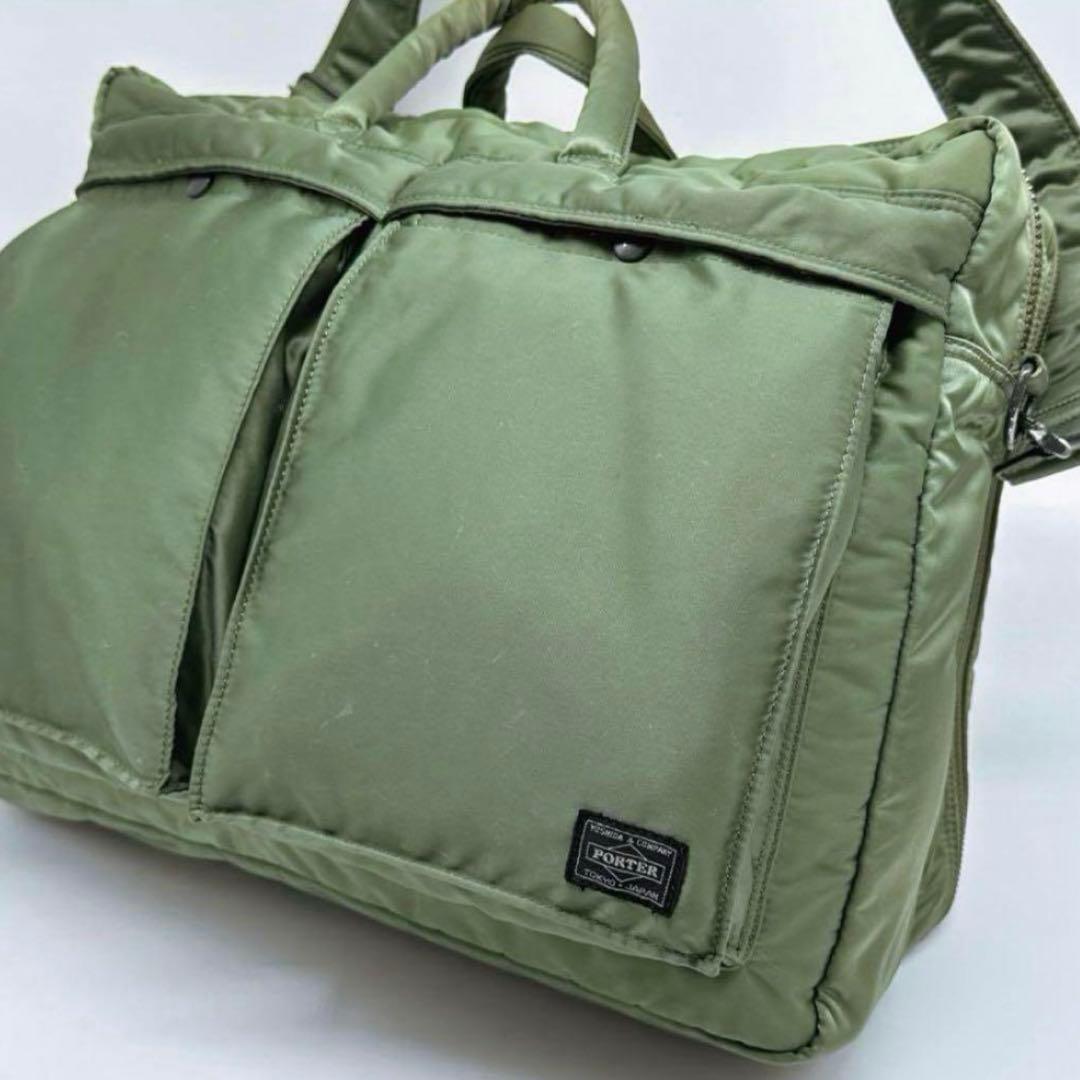 廃盤✨ポーター タンカー 2way ボストン オーバーナイト セージグリーン