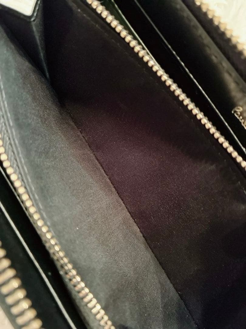 【美品】Paul Smith マーケトリーバニー 長財布 ラウンドファスナー　黒