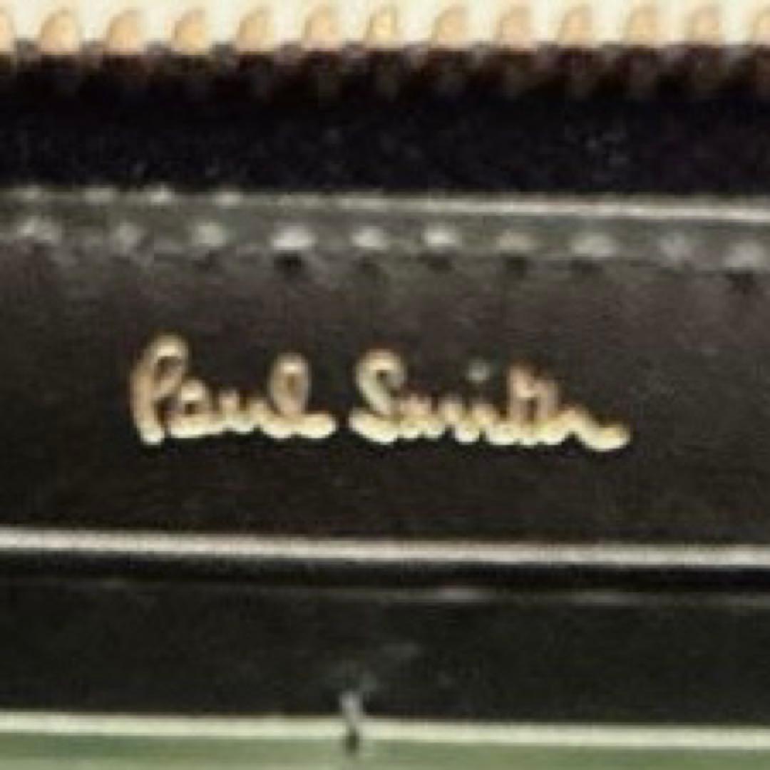 【美品】Paul Smith マーケトリーバニー 長財布 ラウンドファスナー　黒