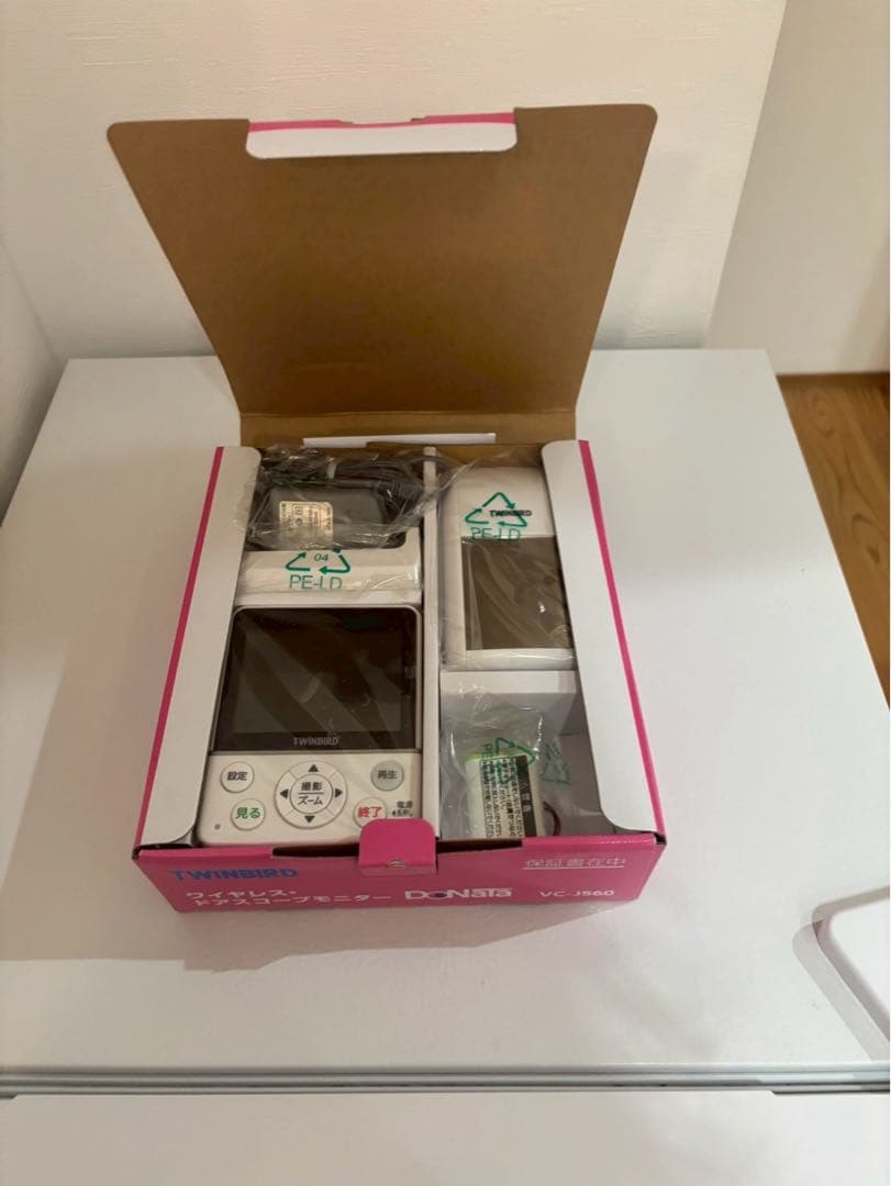 TWINBIRD ワイヤレス ドアスコープモニター　DoNaTa VC-J560