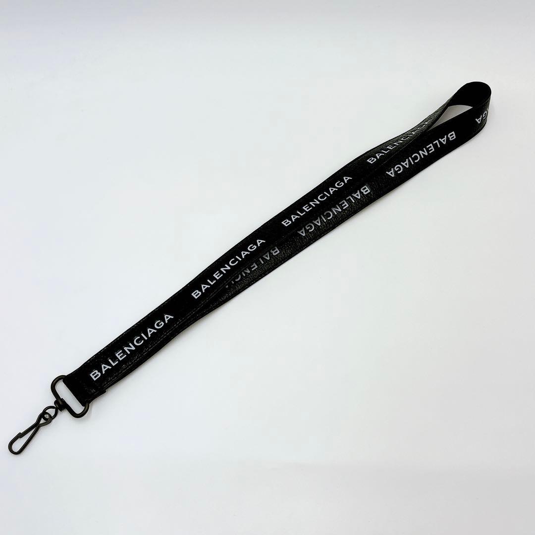 【LOOOVE】極美品＊バレンシアガ ランヤード レザー ネックストラップ