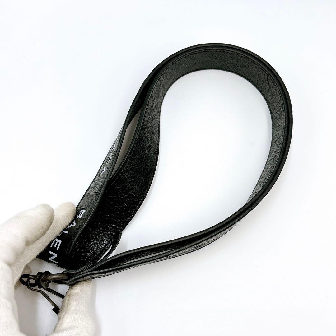 【LOOOVE】極美品＊バレンシアガ ランヤード レザー ネックストラップ