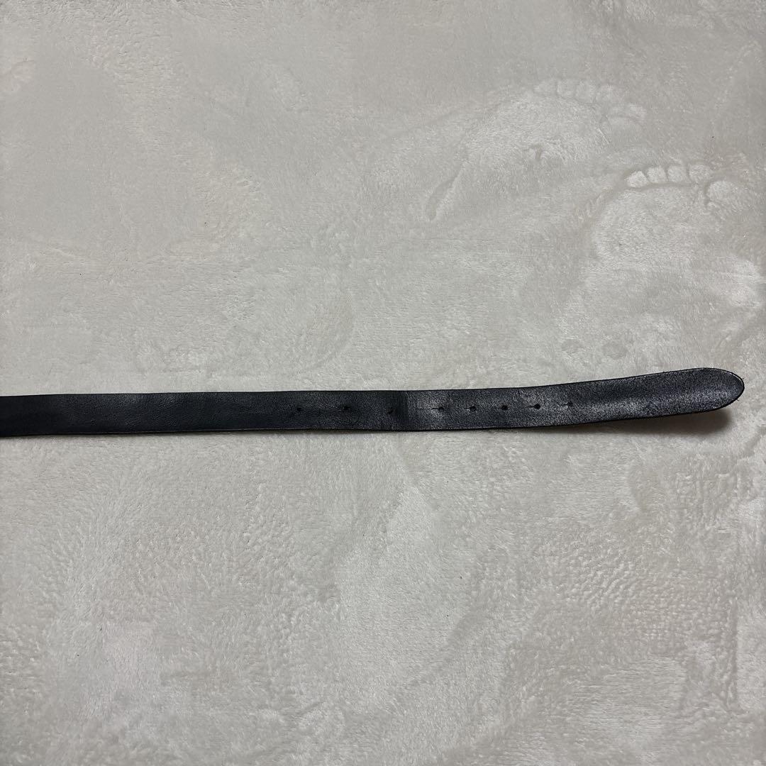 D＆G　ドルチェ＆ガッパーナ　レザーベルト　バックル　ロゴ　ブラック