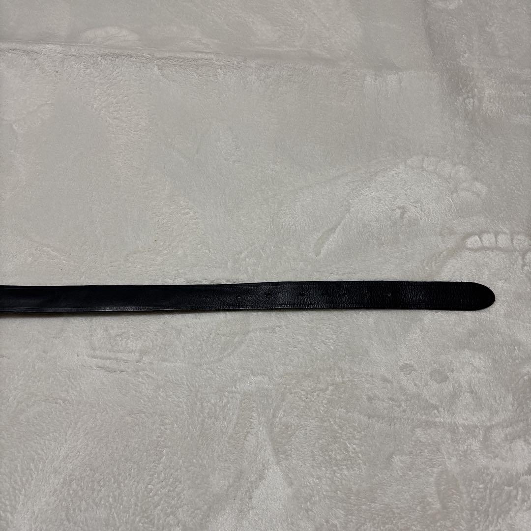 D＆G　ドルチェ＆ガッパーナ　レザーベルト　バックル　ロゴ　ブラック