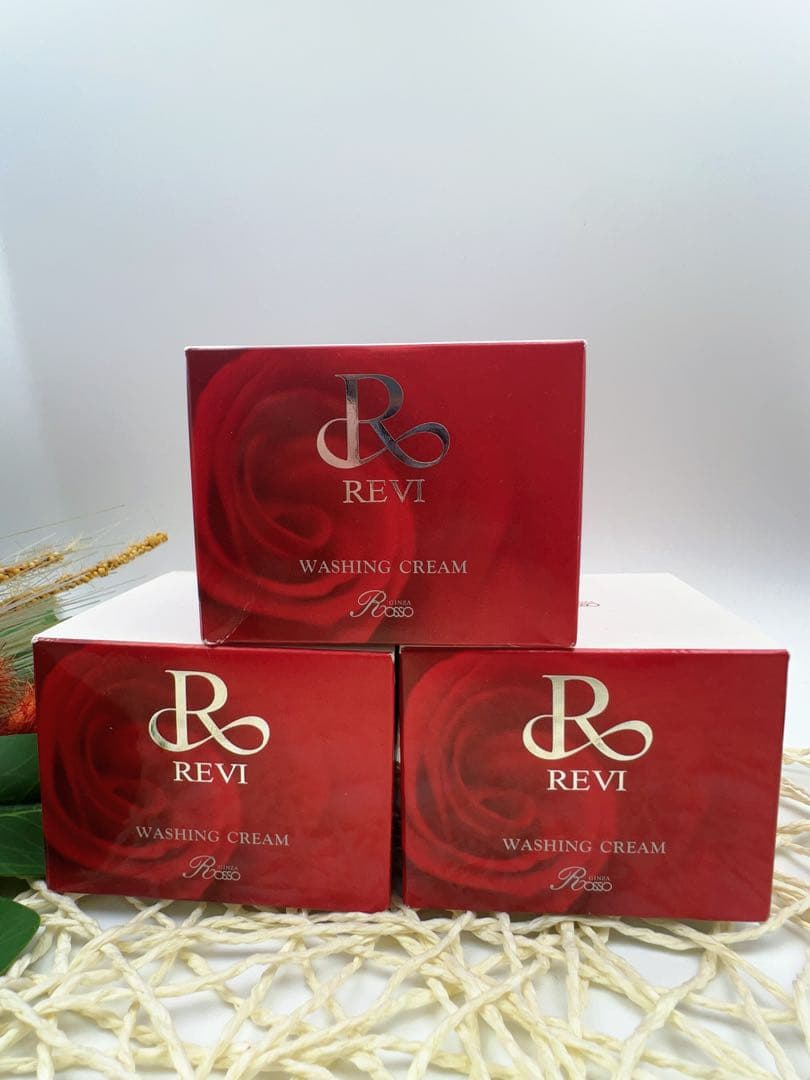 【新品】ルヴィ ウォッシング クリーム100g 3個セット泡立てネット付
