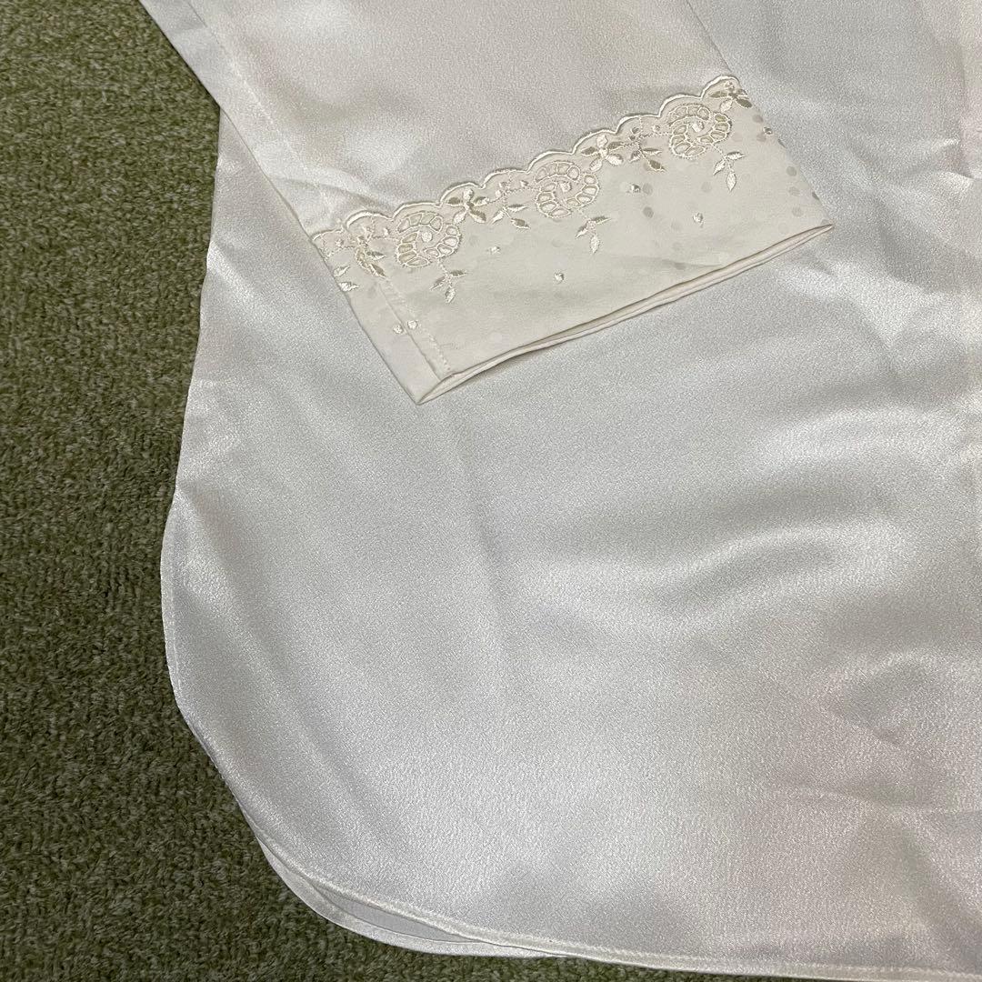 Christian Dior サテンパジャマ Mサイズ アイボリー