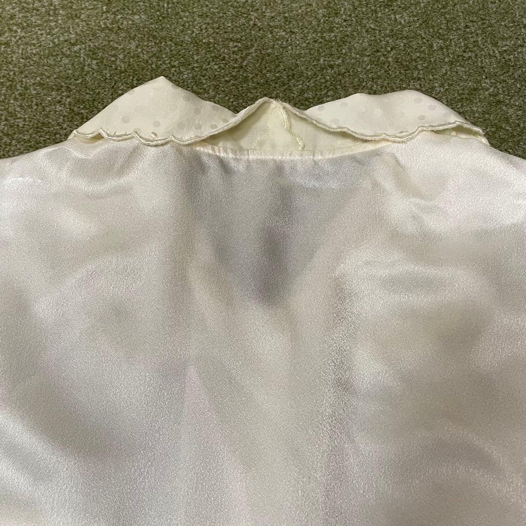 Christian Dior サテンパジャマ Mサイズ アイボリー