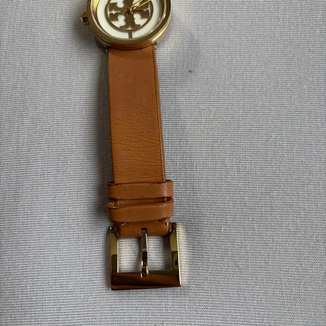 TORY BURCH ベージュレザー腕時計