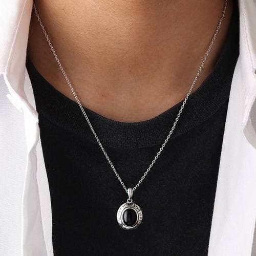 新品 FREE STYLE アミュレット ブラックスター シルバー ネックレス