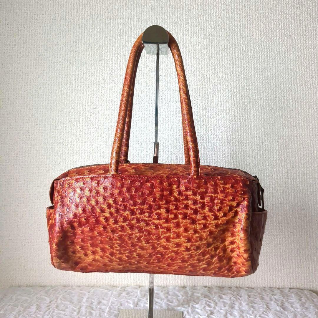 IBIZA/イビザ　希少✨️　オーストリッチ　特殊染め加工　バッグ