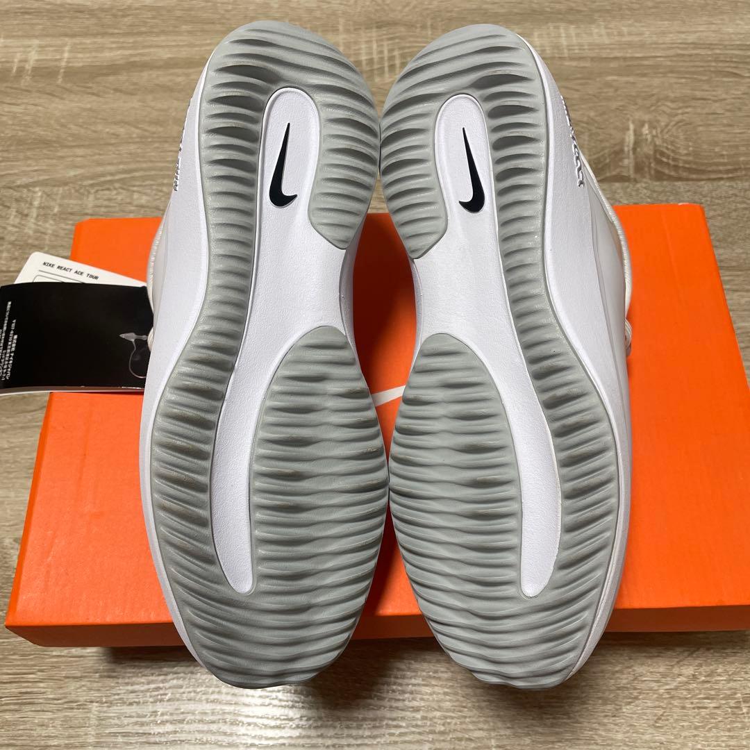 [新品]23cm NIKE WMNS REACT ACE TOUR ゴルフ 白