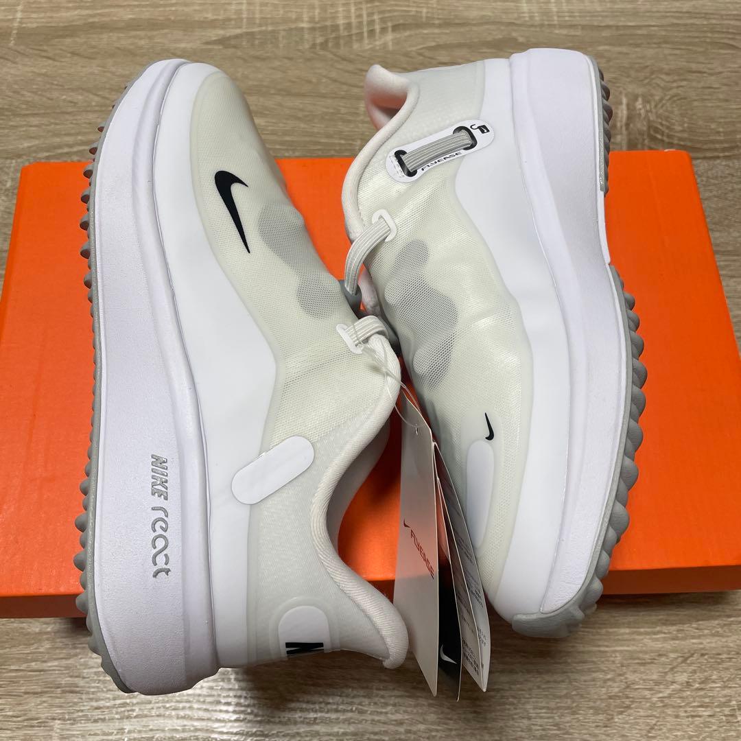 [新品]23cm NIKE WMNS REACT ACE TOUR ゴルフ 白