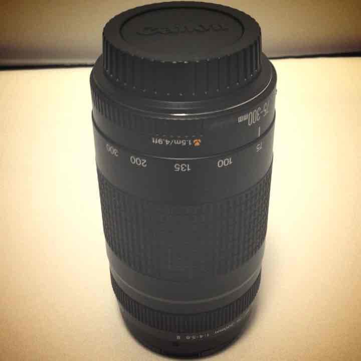 一眼レフレンズ、canon 75-300