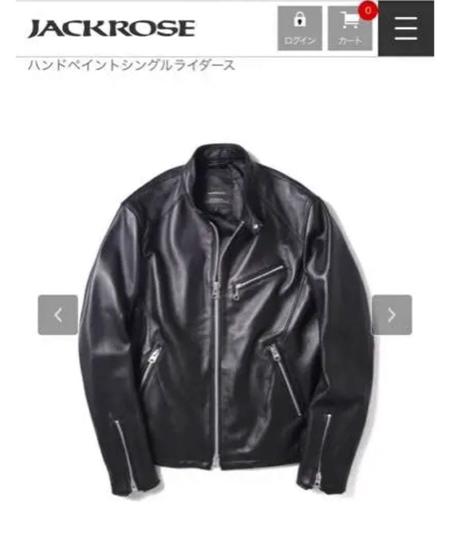 激安値下げ‼️ ジャックローズ　シングルライダース　ハンドペイント