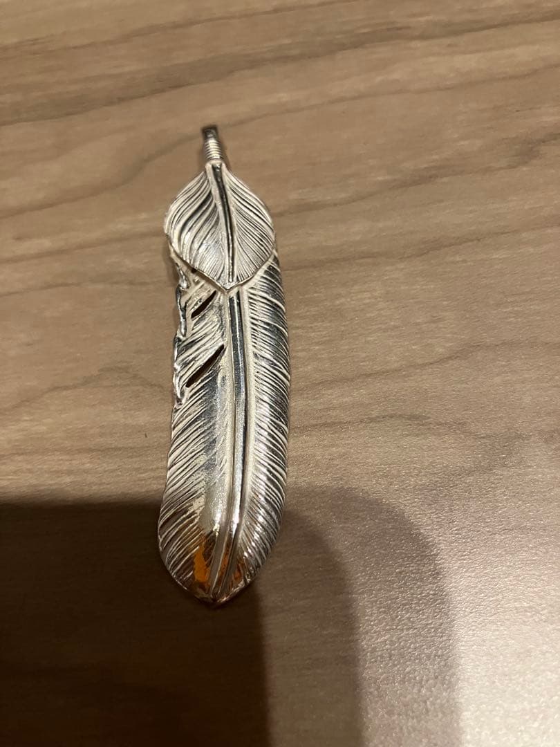 ゴローズ　上銀特大フェザー左向き＋太角チェーン＋オールドフック＋太陽メタルセット